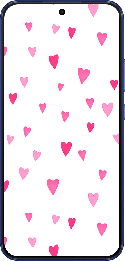 Силиконовый чехол Сердечки 2 для Oppo A6 Pro 4G - 4763u-4229 изображение 