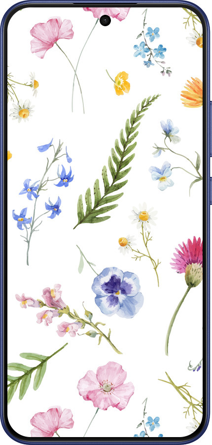 Силіконовий чехол Квітковий фон v2 для Oppo F31 - 5472u-4238 изображение 