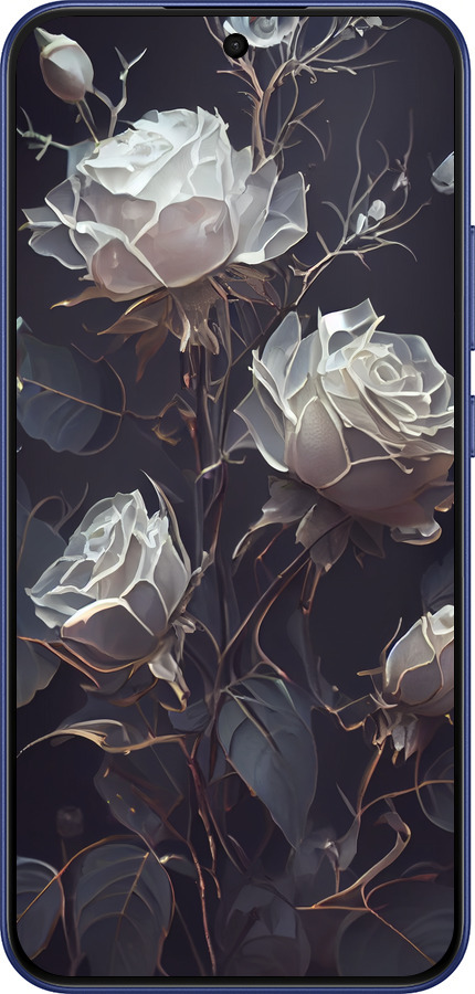 Силиконовый чехол Розы 2 для Oppo A6 Pro 4G - 5550u-4229 изображение 