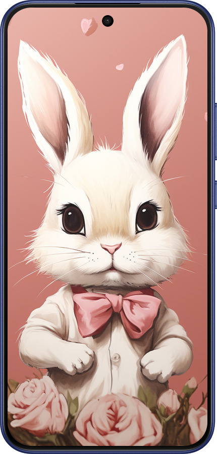Силиконовый чехол Зайчик для Oppo A6 Pro 4G - 5669u-4229 изображение 