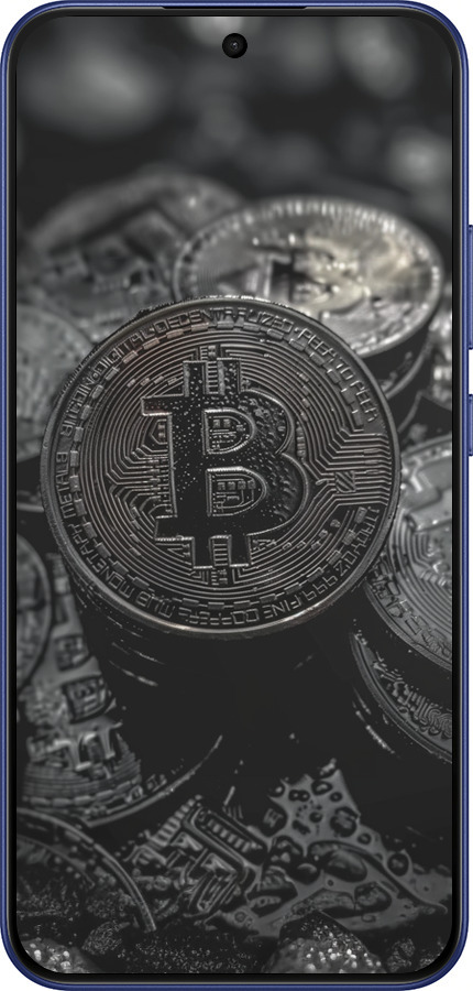 Силиконовый чехол Black Bitcoin для Oppo F31 - 6090u-4238 изображение 