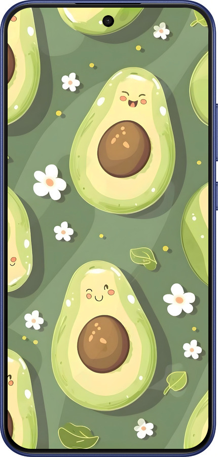 Силиконовый чехол Авокадо для Oppo F31 - 6380u-4238 изображение 