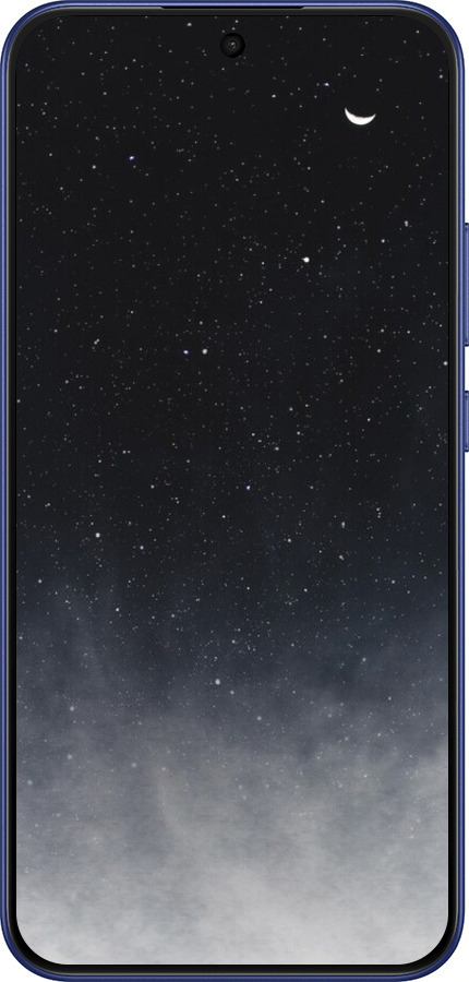 Силиконовый чехол Сині хмари, Синій місяць для Oppo A6 Pro 4G - 6396u-4229 изображение 