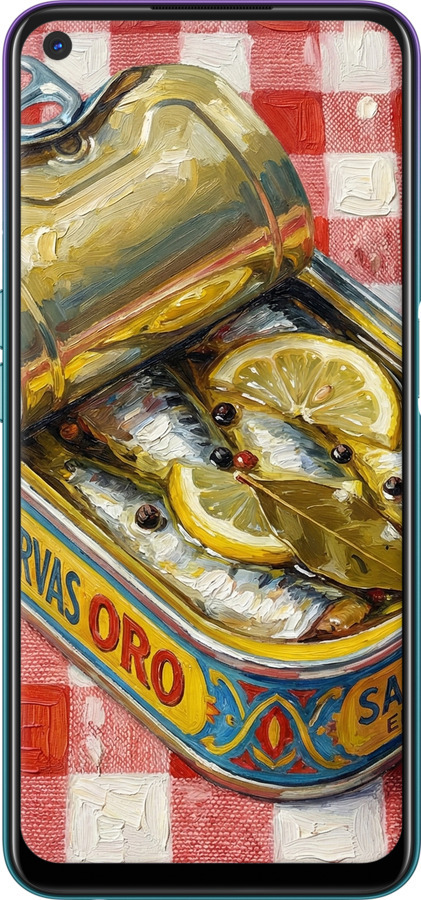 TPU чехол Vintage Sardine Tin Phone для Oppo A72 - 6772b-2011 изображение 