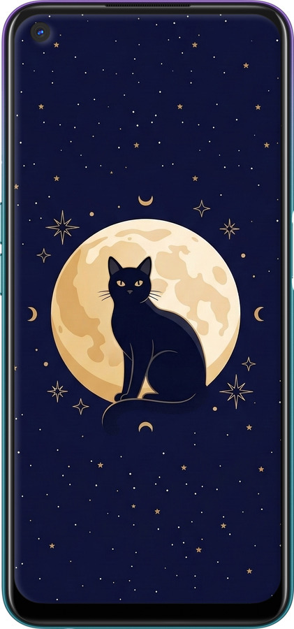 TPU чехол Cute Cat Celestial/Witchy для Oppo A72 - 6787b-2011 изображение 