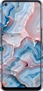 3D пластиковий матовий чехол Мрамор для Oppo A72 - 6306m-2011 изображение 