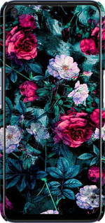 3D пластиковый матовый чехол Сад и розы для Oppo A72 - 6483m-2011 изображение 