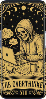 3D пластиковий матовий чехол The Overthinker для Oppo A72 - 6774m-2011 изображение 