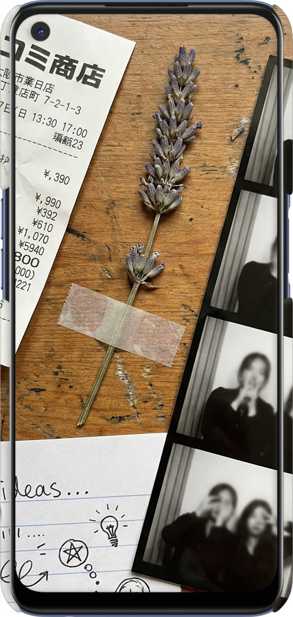 3D пластиковий матовий чехол Aesthetic Scrapbook Collage для Oppo A72 - 6773m-2011 изображение 