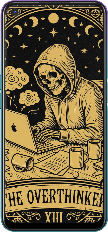 Силиконовый чехол The Overthinker для Oppo A72 - 6774u-2011 изображение 