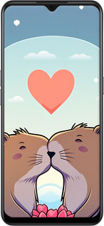 Силиконовый чехол Капибара любовь для Oppo A73 - 6027u-1379 изображение 