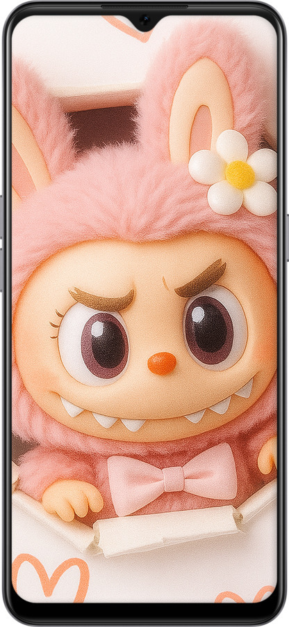 2D пластиковый чехол Лабубу 2 для Oppo A73 - 6710t-1379 изображение 