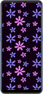 TPU чехол с  цветами для Oppo A74 - 6258b-2305 изображение 