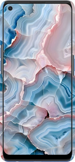 3D пластиковий матовий чехол Мрамор для Oppo A74 - 6306m-2305 изображение 
