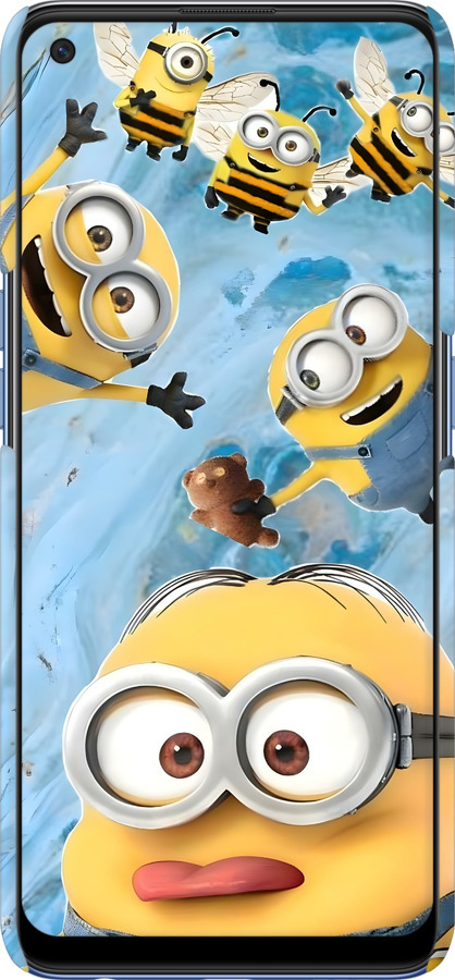 3D пластиковий матовий чехол Миньоны для Oppo A74 - 6386m-2305 изображение 