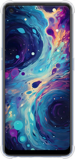 Силіконовий протиударний с посиленими кутами чехол Арт акварель для Oppo A74 - 6329sp-2305 изображение 