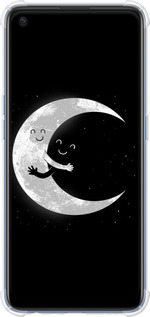 Силикон с усиленными углами чехол Лунные объятия для Oppo A74 - 6508sp-2305 изображение 
