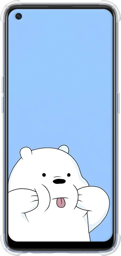Силикон с усиленными углами чехол Милый мишка для Oppo A74 - 6357sp-2305 изображение 