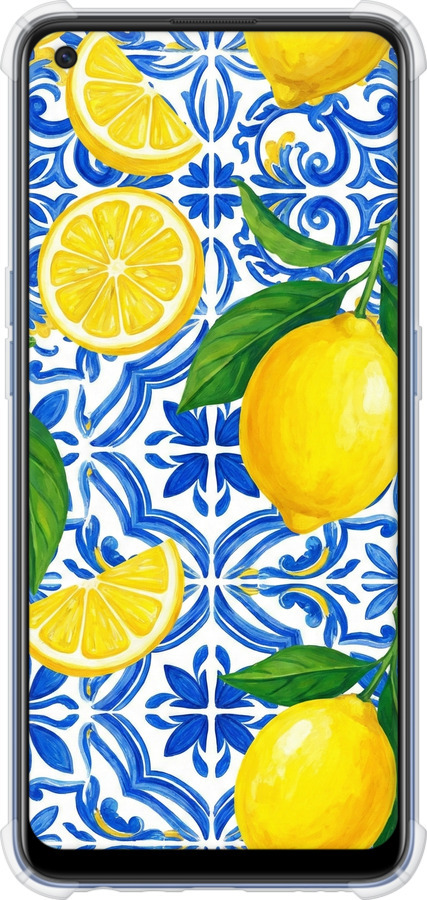 Силіконовий протиударний с посиленими кутами чехол Grocery Girl Italian Summer для Oppo A74 - 6766sp-2305 изображение 