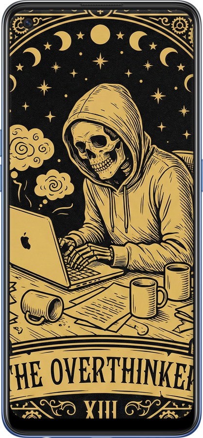 Силиконовый чехол The Overthinker для Oppo A74 - 6774u-2305 изображение 