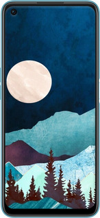 TPU чехол Горная идиллия ночной пейзаж для Oppo A76 - 6488b-2760 изображение 