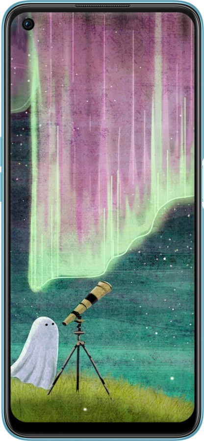 TPU чехол Привид та зірки для Oppo A76 - 6443b-2760 изображение 