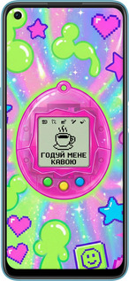 Силиконовый чехол Y2K Aesthetic Retro Pet: Годуй мене кавою для Oppo A76 - 6784u-2760 изображение 