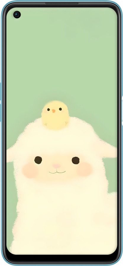 Силиконовый чехол Барашек и ципленок для Oppo A76 - 6369u-2760 изображение 