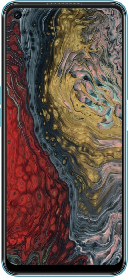 Силиконовый чехол С изображением абстрактной живописи для Oppo A76 - 6530u-2760 изображение 
