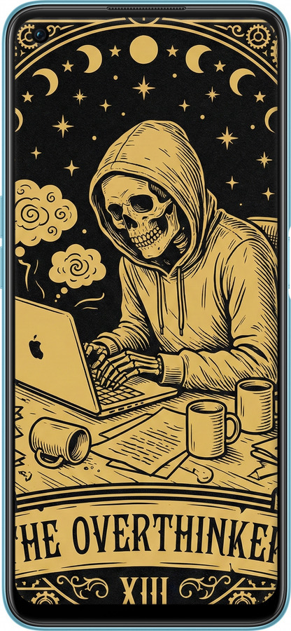 Силиконовый чехол The Overthinker для Oppo A76 - 6774u-2760 изображение 