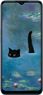 Силиконовый чехол С изображением кота и водяной лилии Monet для Oppo A77 5G - 6519u-1377 изображение 