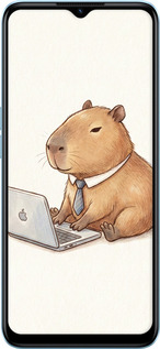 Силиконовый чехол Funny Capybara CEO Working для Oppo A77 5G - 6777u-1377 изображение 