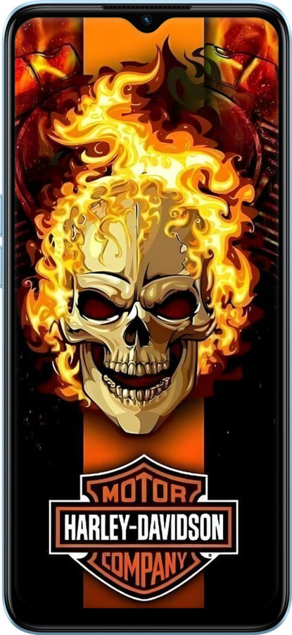 Силиконовый чехол Харлей девидсон для Oppo A77 5G - 6370u-1377 изображение 