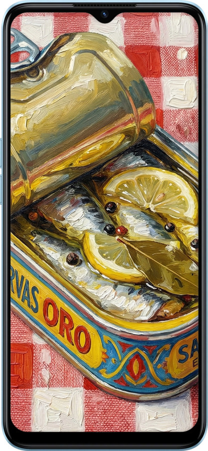 Силіконовий чехол Vintage Sardine Tin Phone для Oppo A77 5G - 6772u-1377 изображение 