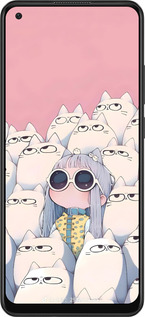 TPU чехол Малышка с котами для Oppo A78 4G - 6295b-3142 изображение 