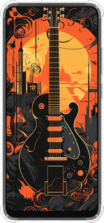 Силикон с усиленными углами чехол Гитара для Oppo A78 4G - 5957sp-3142 изображение 