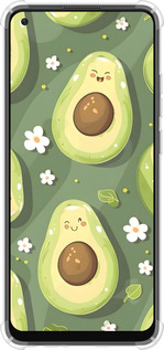 Силіконовий протиударний с посиленими кутами чехол Авокадо для Oppo A78 4G - 6380sp-3142 изображение 