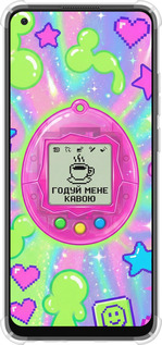 Силикон с усиленными углами чехол Y2K Aesthetic Retro Pet: Годуй мене кавою для Oppo A78 4G - 6784sp-3142 изображение 