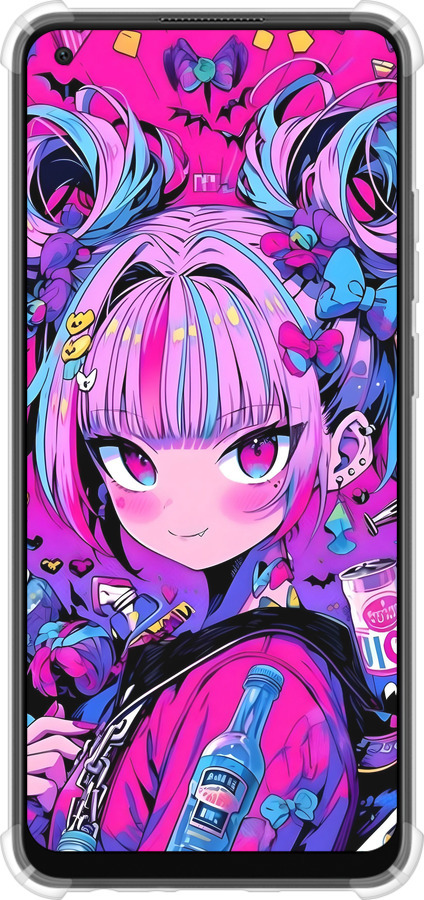 Силикон с усиленными углами чехол Аниме милаха для Oppo A78 4G - 6314sp-3142 изображение 