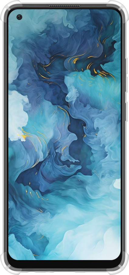 Силикон с усиленными углами чехол Акварель для Oppo A78 4G - 6320sp-3142 изображение 