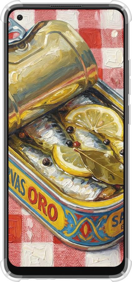 Силіконовий протиударний с посиленими кутами чехол Vintage Sardine Tin Phone для Oppo A78 4G - 6772sp-3142 изображение 