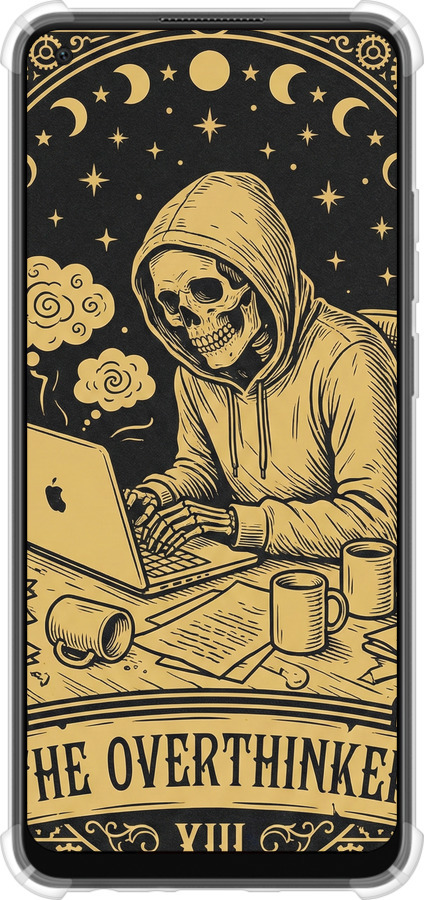 Силикон с усиленными углами чехол The Overthinker для Oppo A78 4G - 6774sp-3142 изображение 