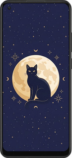 Силіконовий чехол Cute Cat Celestial/Witchy для Oppo A78 4G - 6787u-3142 изображение 