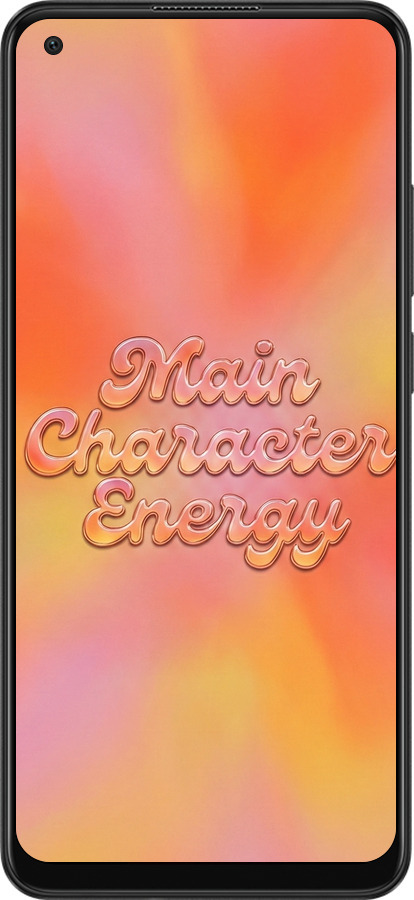 Силіконовий чехол Aura Gradient Main Character Energy Aesthetic Y2K для Oppo A78 4G - 6783u-3142 изображение 