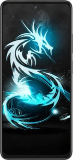 Силиконовый чехол Бело-голубой огненный дракон для Oppo A80 5G - 113u-3963 изображение 