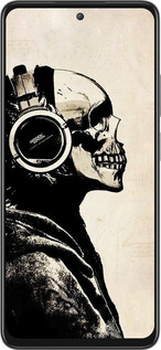 Силиконовый чехол Скелет-меломан v2 для Oppo A3 Pro 5G - 1200u-4144 изображение 