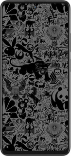 Силиконовый чехол Чёрно-серый стикер бомбинг для Oppo A80 5G - 2432u-3963 изображение 