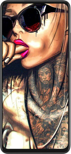 Силиконовый чехол Девушка в тату для Oppo A80 5G - 4001u-3963 изображение 