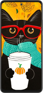 Силиконовый чехол Осенний кот для Oppo A80 5G - 4026u-3963 изображение 