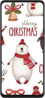 Силиконовый чехол Merry Christmas для Oppo A80 5G - 4106u-3963 изображение 